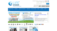 Desktop Screenshot of lifeionizers.com.mx